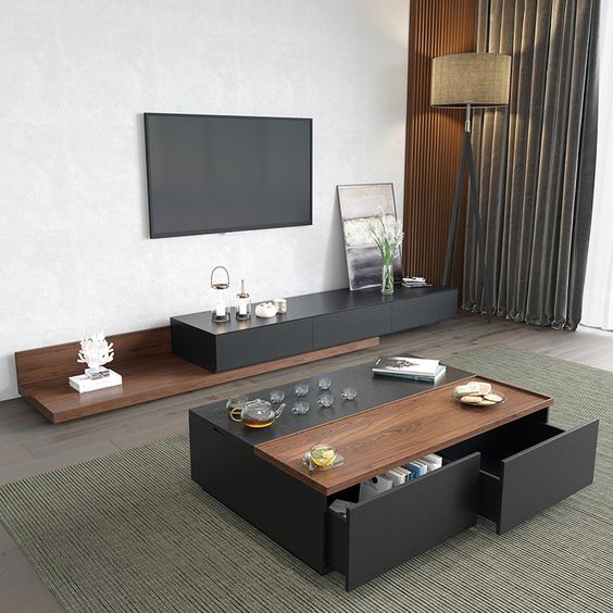 Living Room Set | Black & Brown | SET6