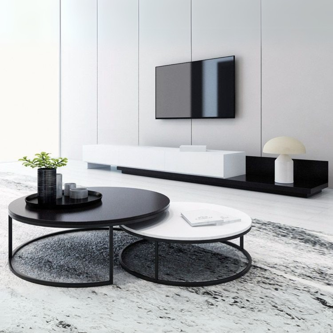Living Room Set | Black & White | SET16