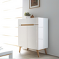 Shoe Closet | White & Wooden | 80 x 40 x 110 | SU10