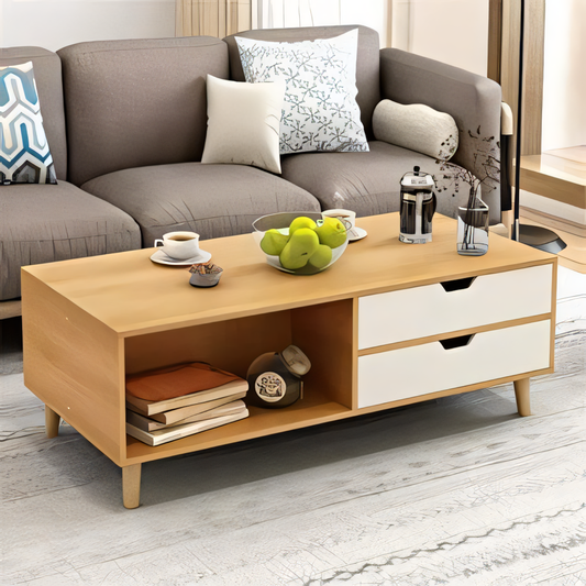 Table Unit | White & Wooden | 120 x 50 x 40 | TA13