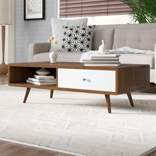 Table Unit | White & Brown | 100 x 50 x 40 | TA39
