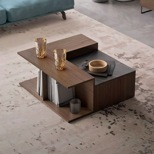 Table Unit | Brown & Black | 80 x 80 x 40 | TA73