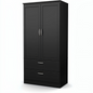 Wardrobe | Wooden & White | 160 x 50 x 220 | WD38