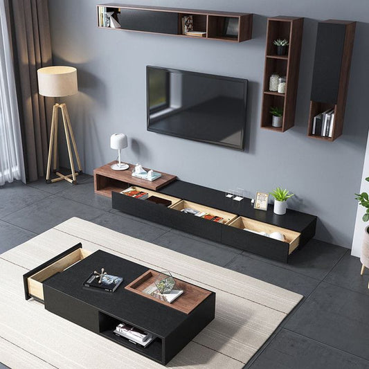 Living Room Set | Black & Brown | SET60
