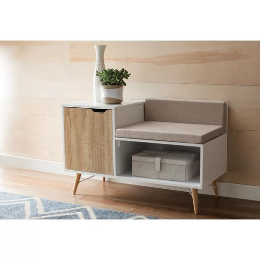 Shoe Closet | White & Wooden | 100 x 40 x 70 | SU63