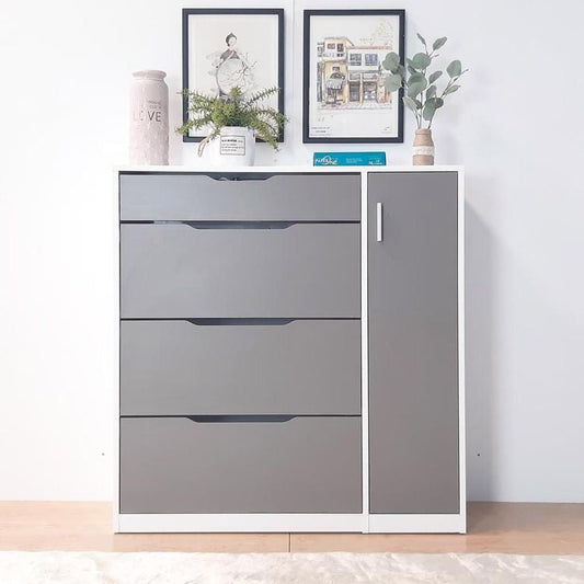 Shoe Closet | White & Grey | 100 x 40 x 120 | SU71