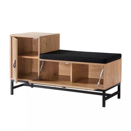 Shoe Closet | Wooden & Black | 120 x 40 x 50 | SU78