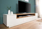 Tv Unit | White & Wooden | 180 x 40 x 40 | TV17
